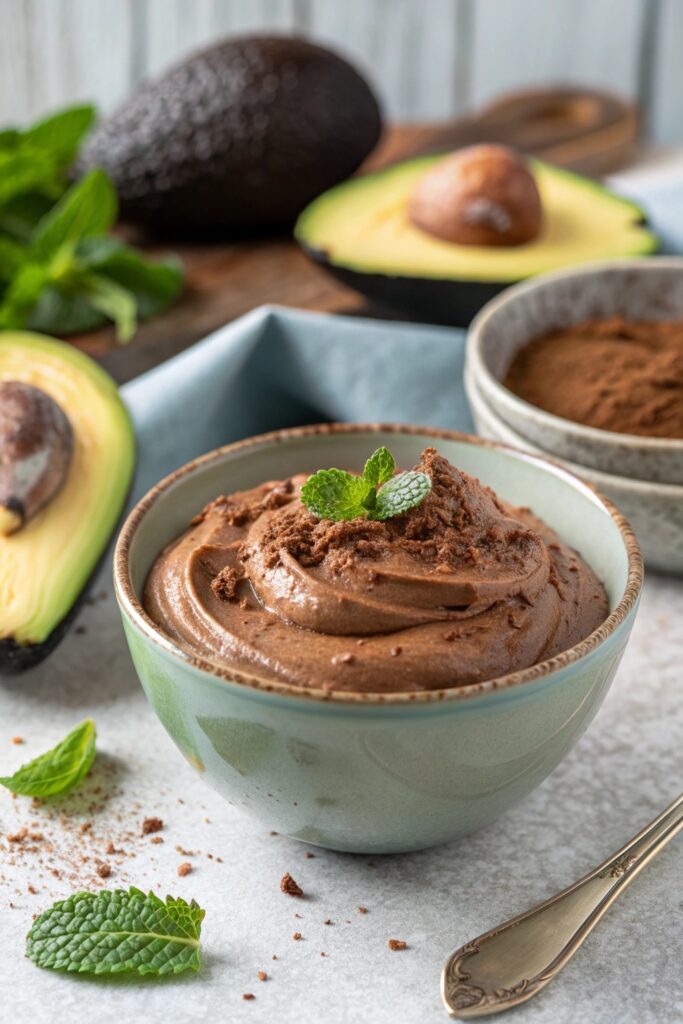 creamy vegan chocolate mousse