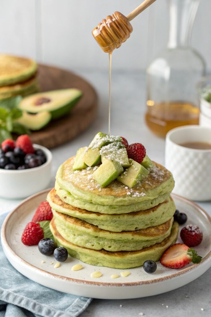 creamy nutritious avocado pancakes