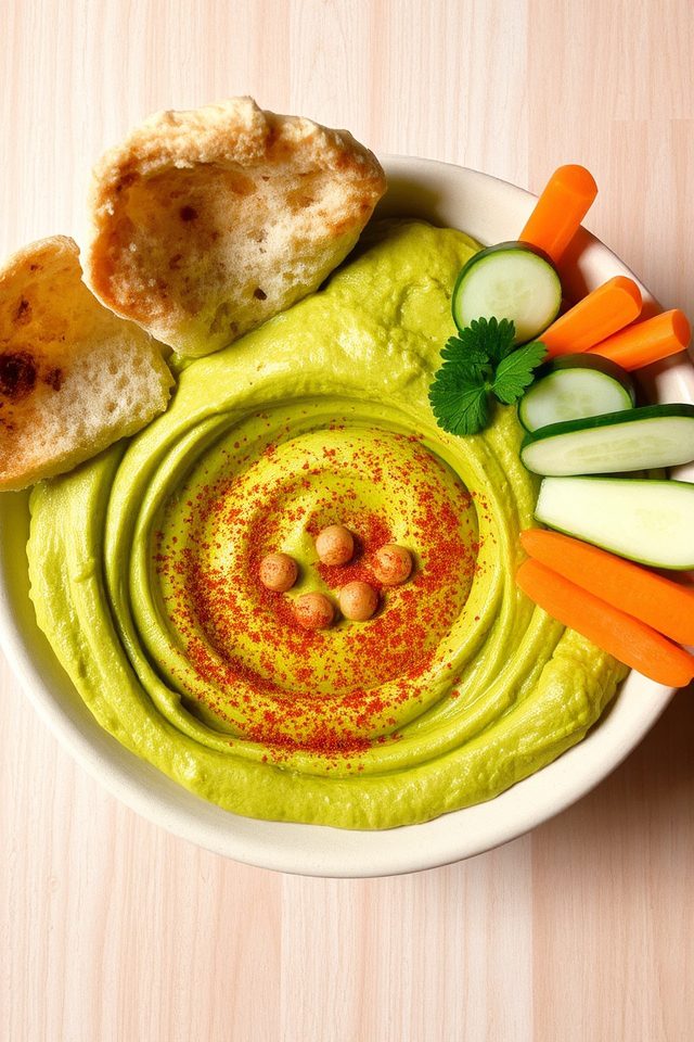 avocado hummus iftar dip