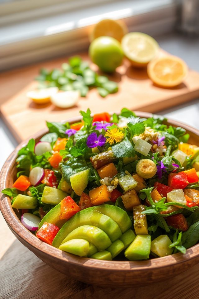 avocado salad with citrus dressing