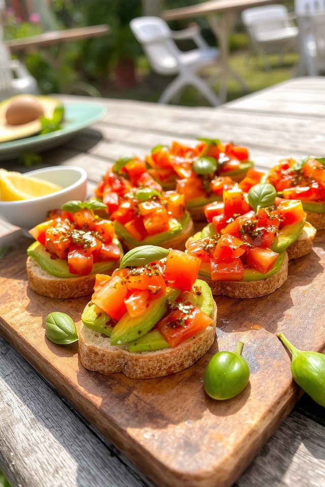 avocado tomato toast delight