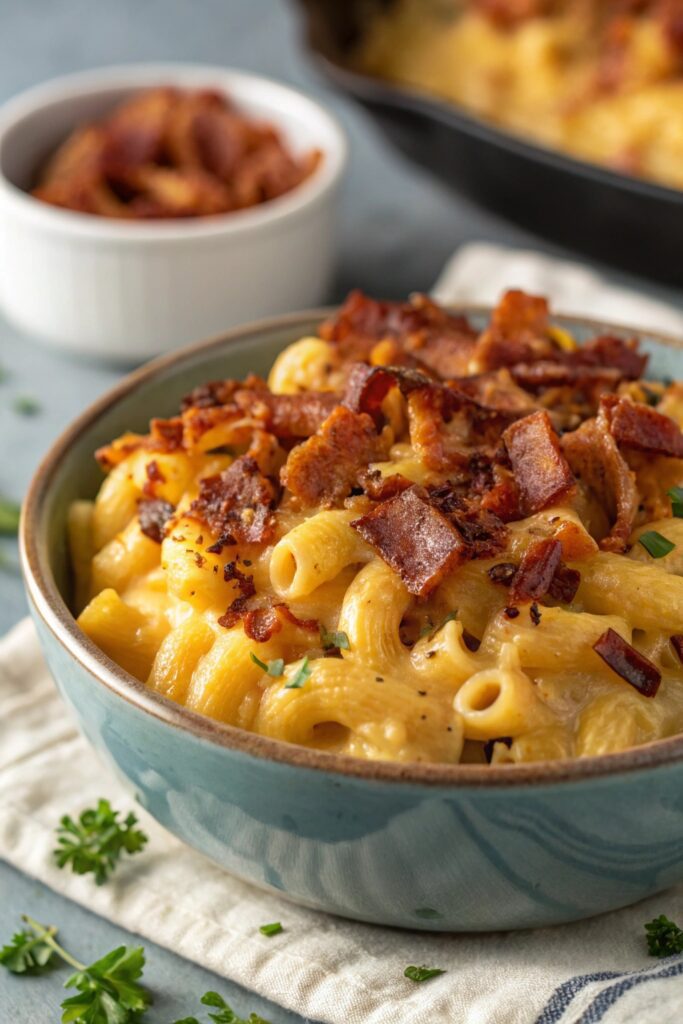 creamy bacon mac and cheese