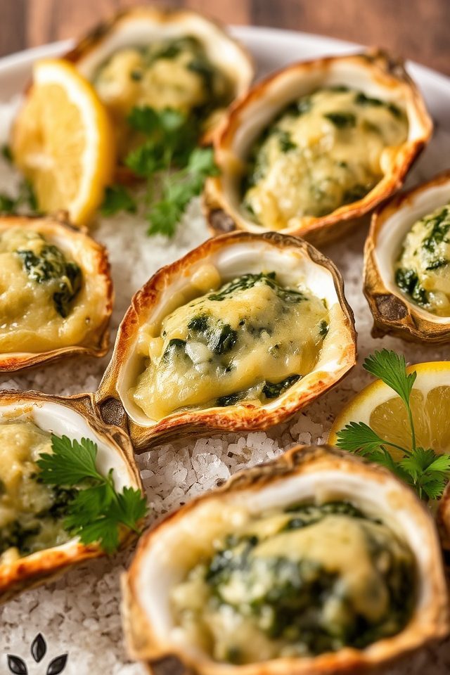 baked oysters with cheese
