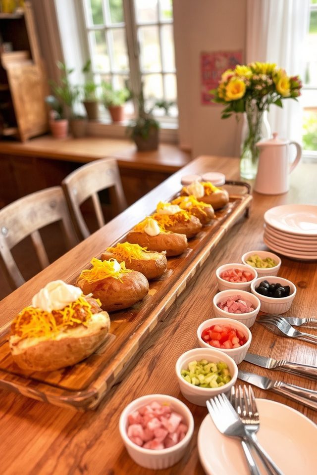 baked potato bar option