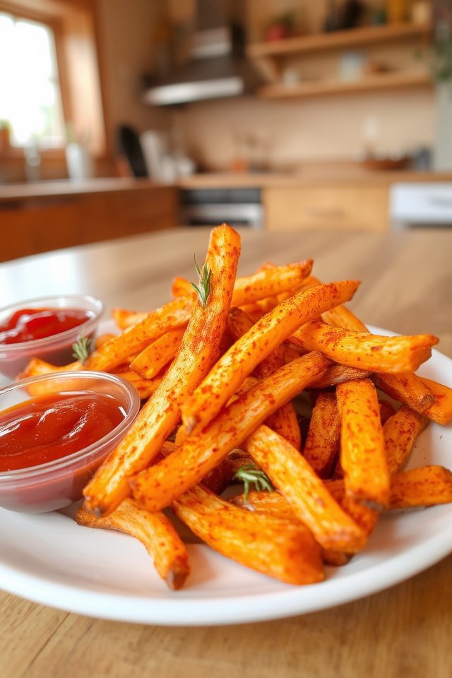 baked sweet potato fries