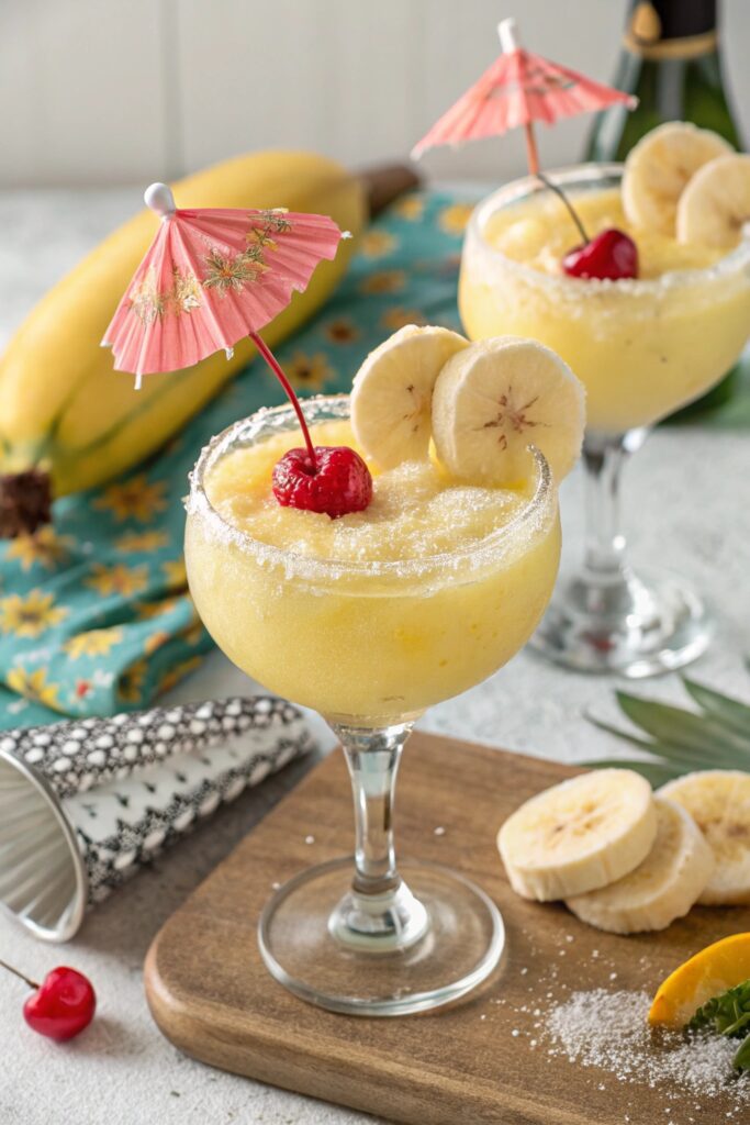 tropical banana cocktail delight