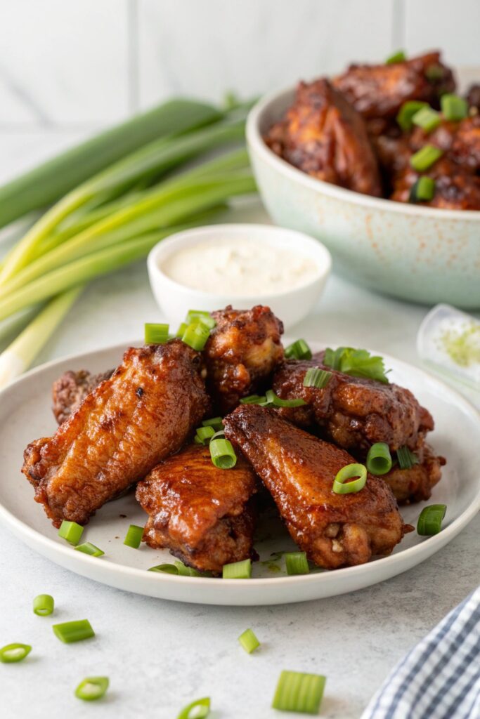 crispy bbq glazed wings