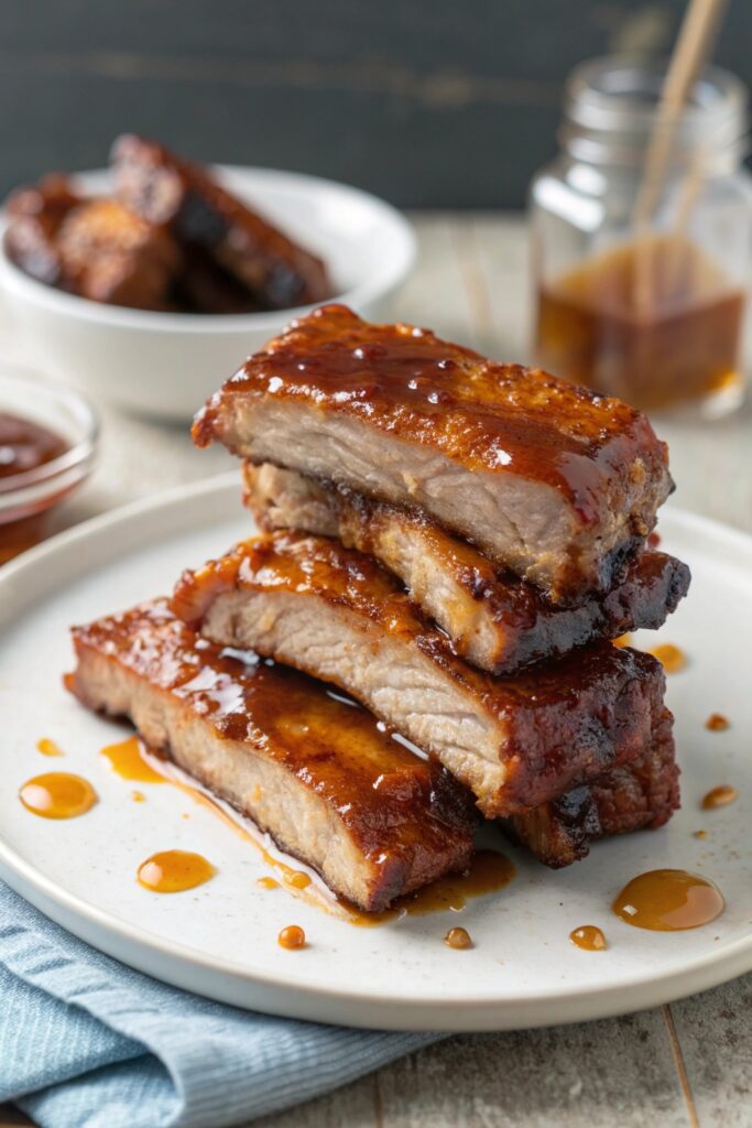 bbq ribs honey glaze