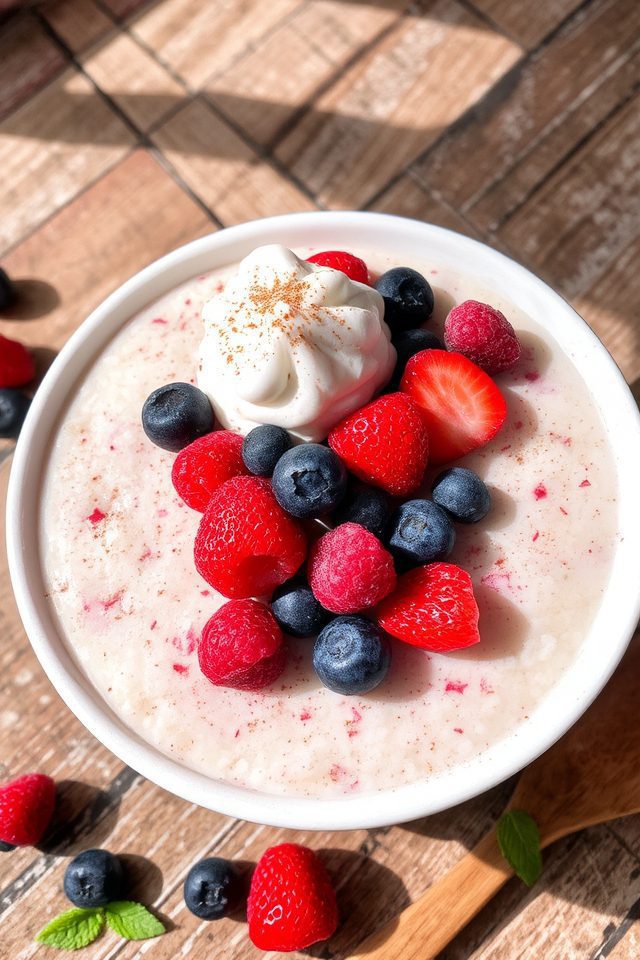 berry infused creamy dessert