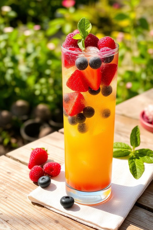 berry infused summer refreshment