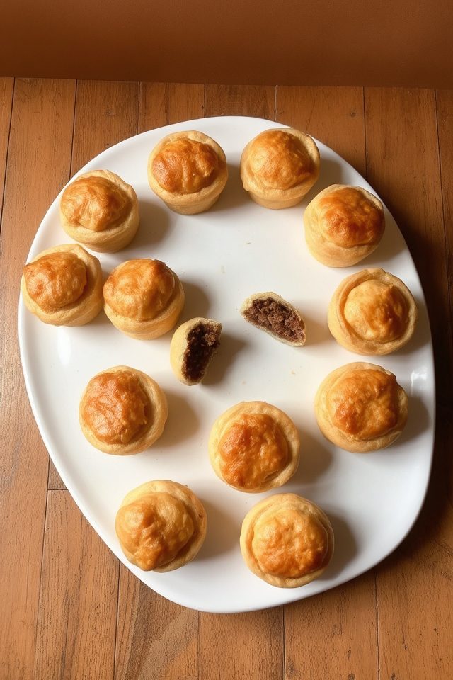 bite sized meat pies
