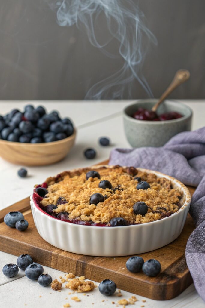 blueberry crumble