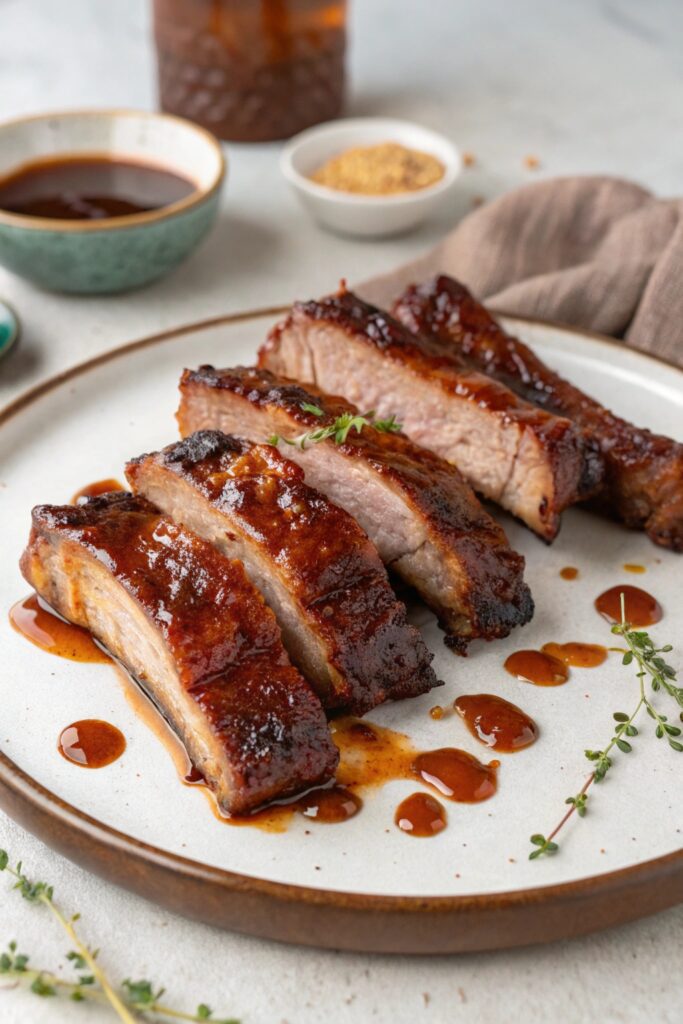 bourbon marinated tender spareribs