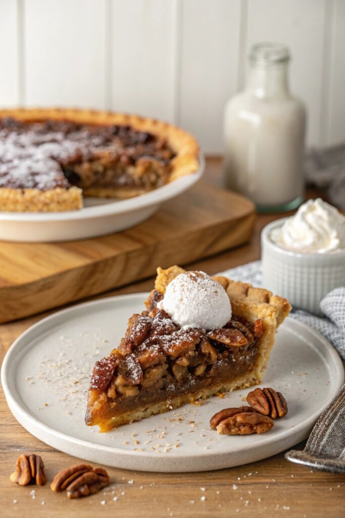 bourbon infused pecan pie