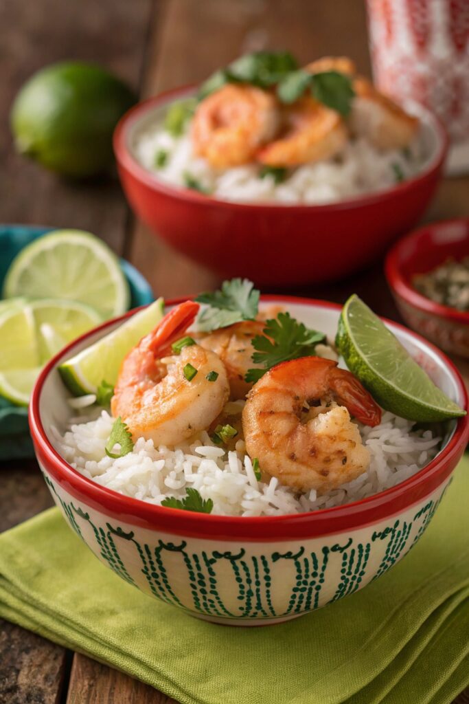 brazilian style shrimp bowl