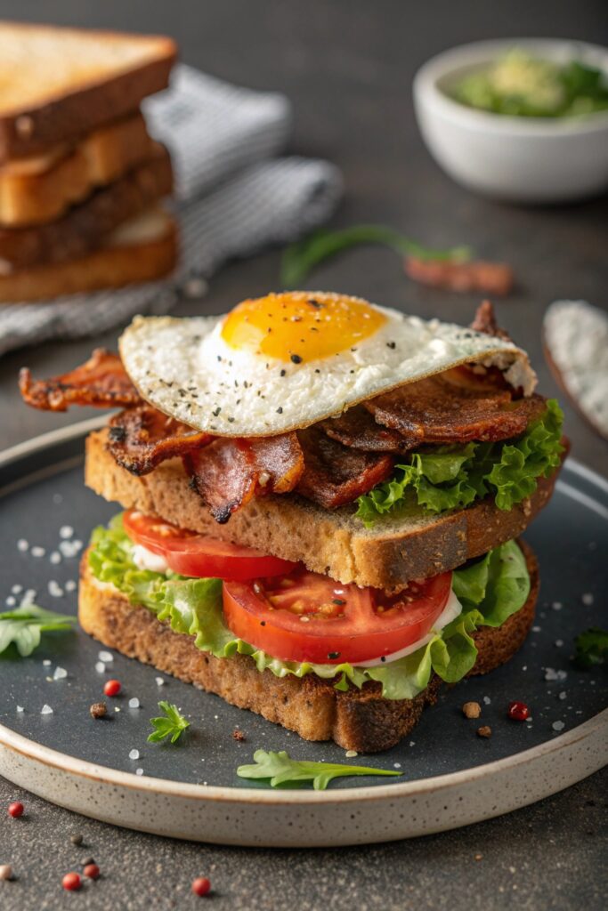 Breakfast BLT With Fried Egg