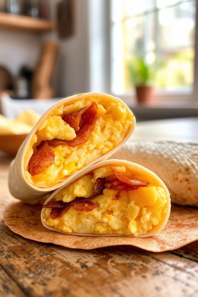 breakfast burrito with potatoes