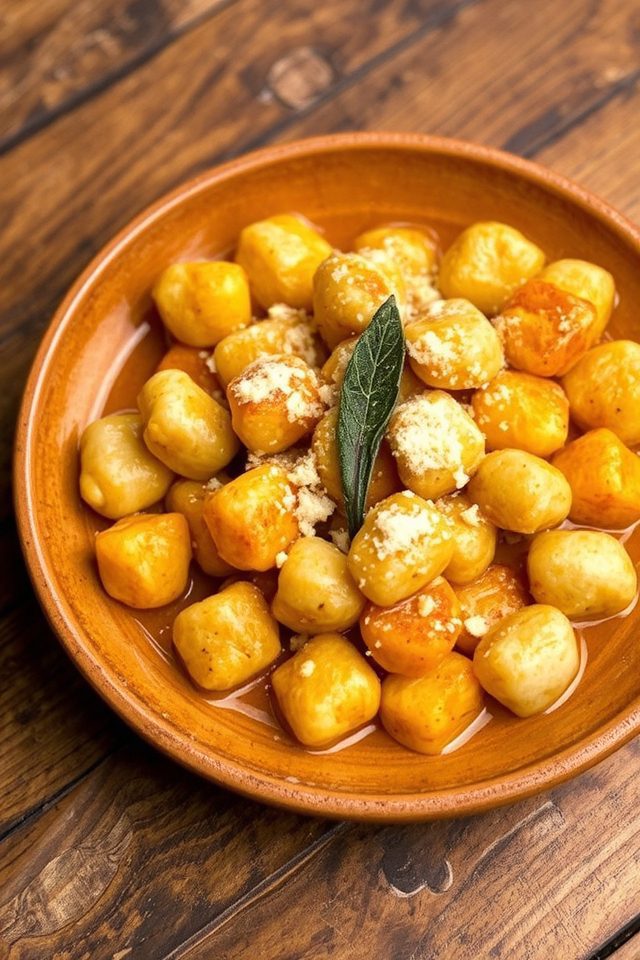 brown butter red gnocchi