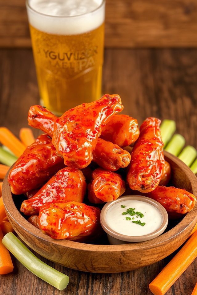 buffalo wings and ipa