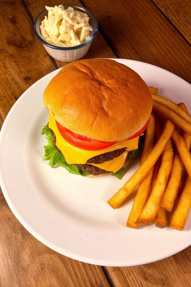 burger meal for two