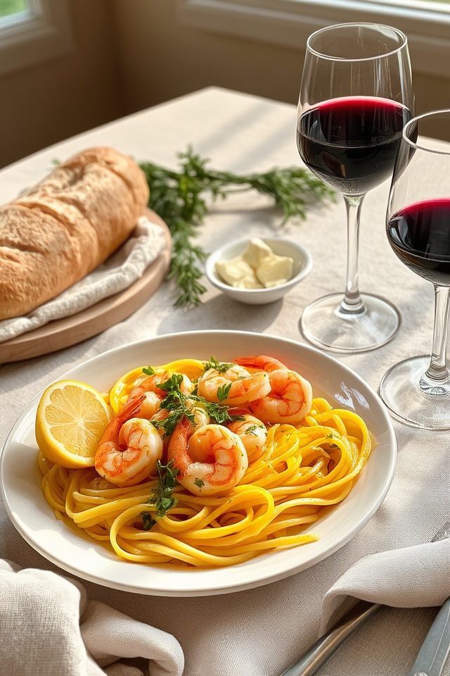 buttery shrimp wine pairing