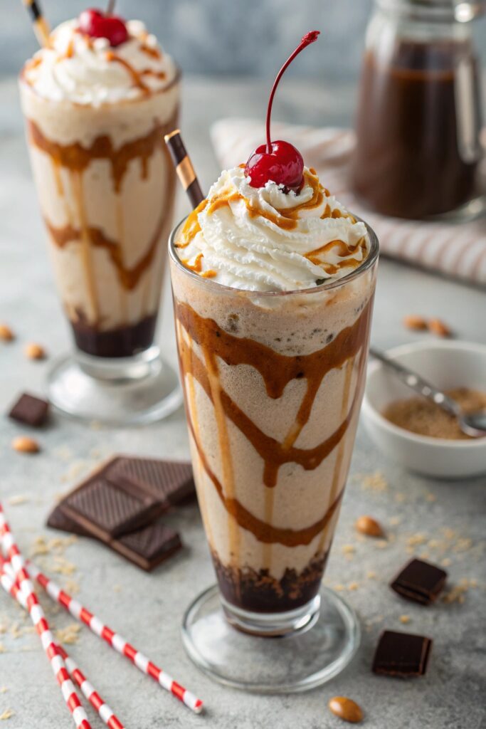caramel coffee milkshake delight
