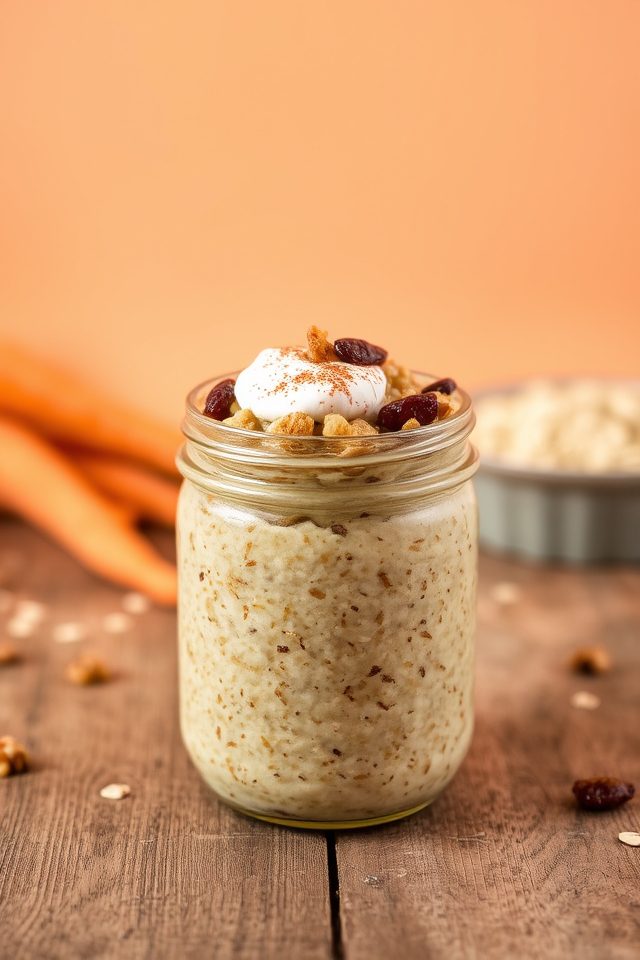 carrot cake overnight oats