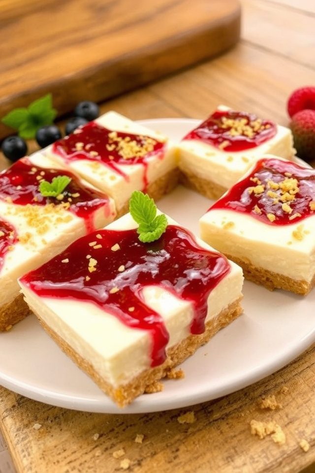 cheesecake bars with crust