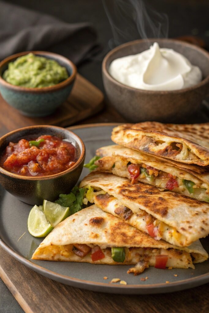 delicious customizable cheesy quesadillas