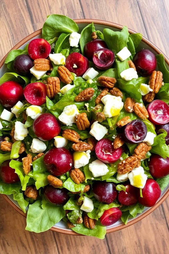 cherry goat cheese salad