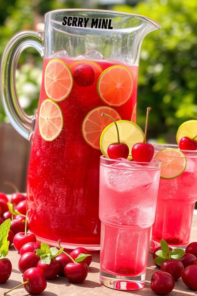 cherry limeade party punch