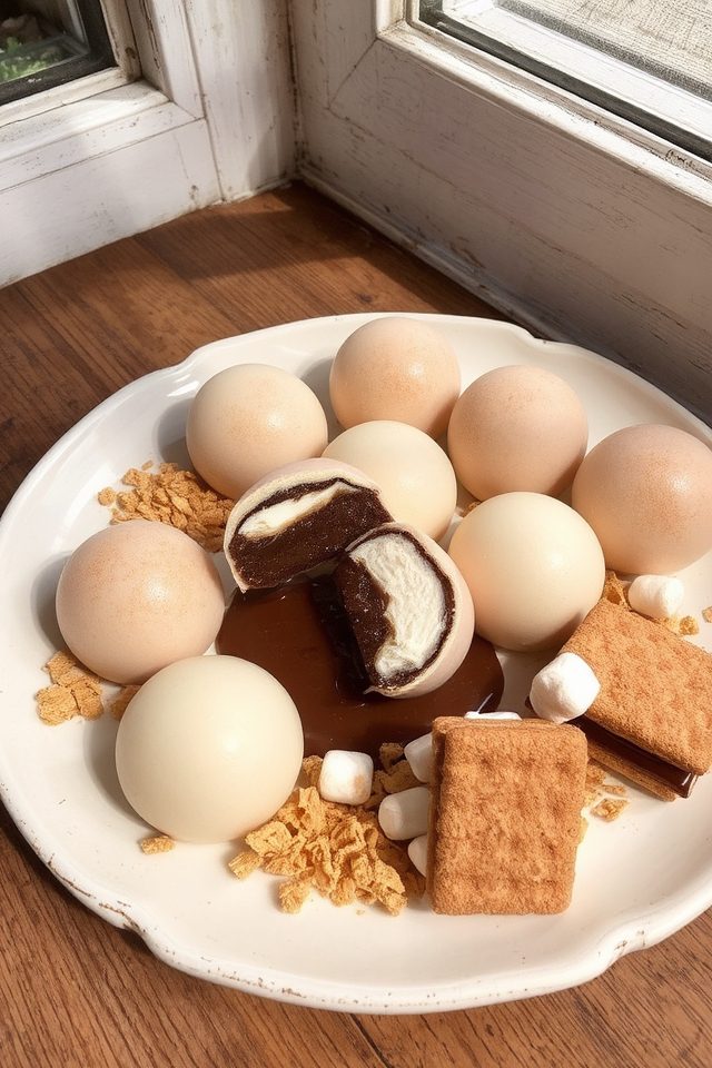 chewy s mores mochi dessert