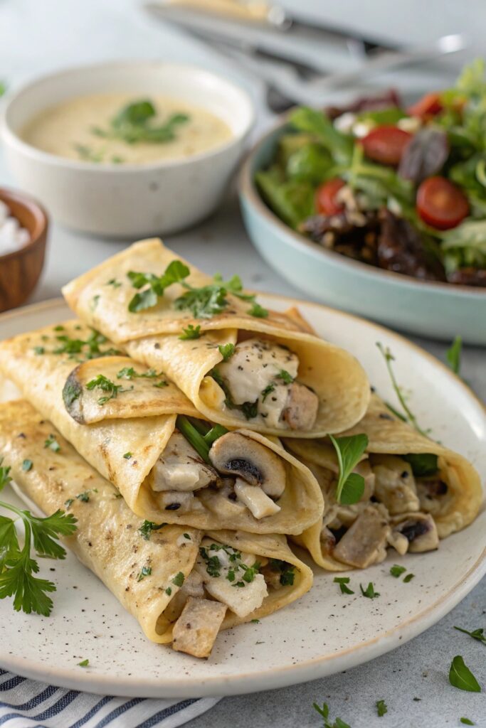 romantic french crepe dinner