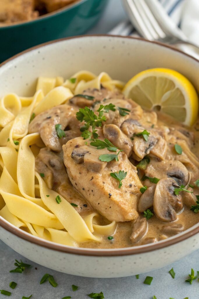 Chicken and Mushroom Stroganoff
