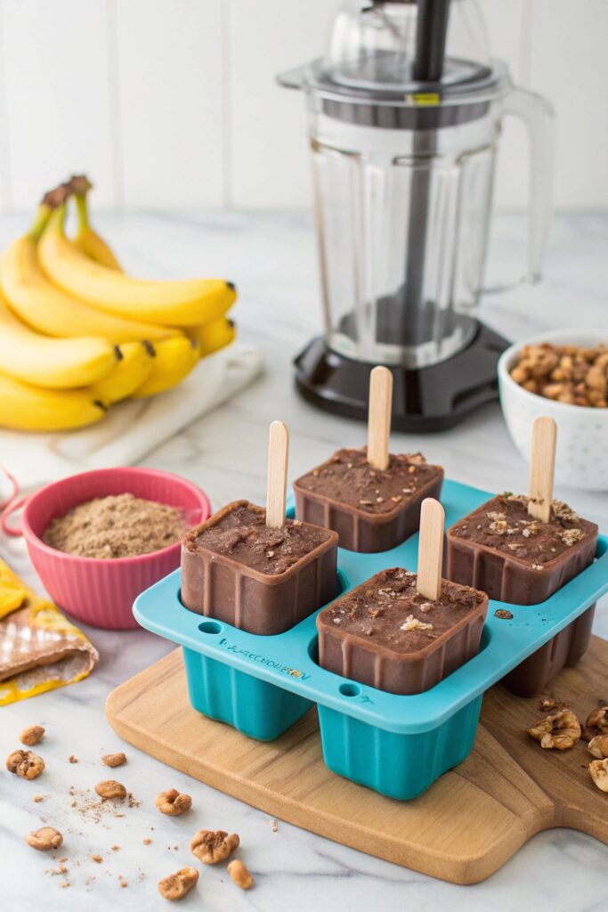 frozen chocolate banana treats