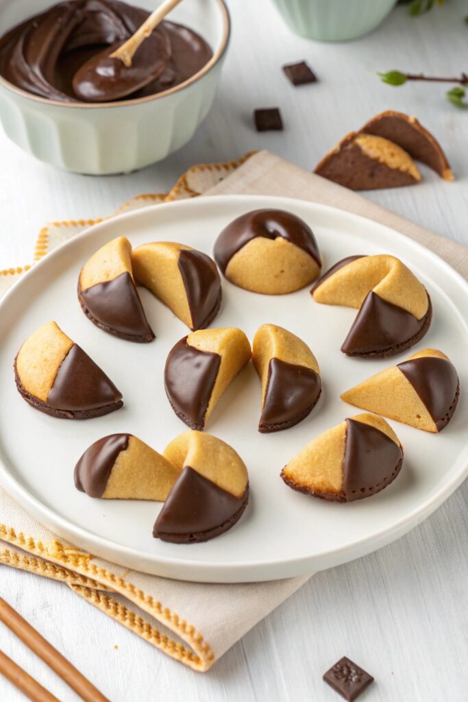 chocolate dipped cookies delight