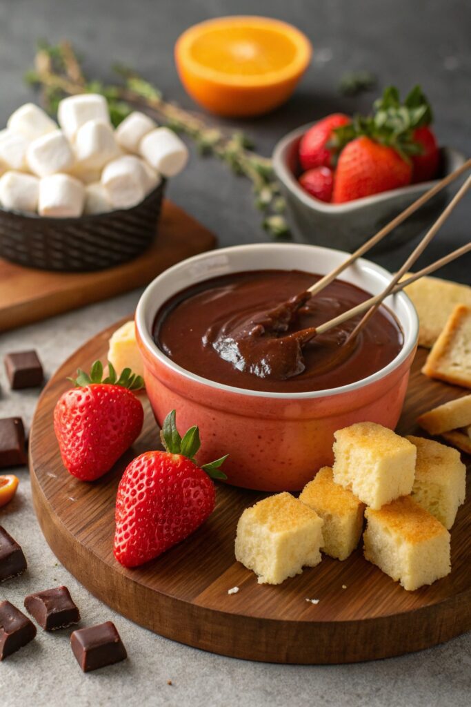 chocolate orange fondue delight