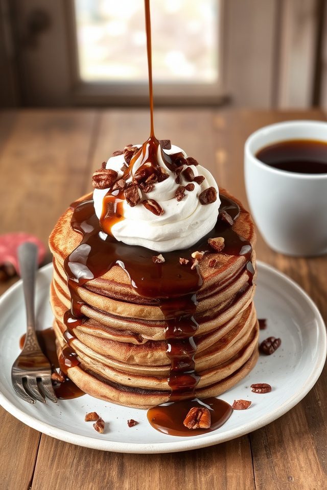 chocolate pecan pancake delight