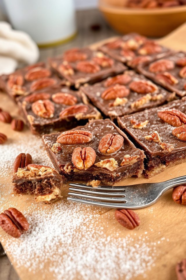 chocolate pecan pie bars