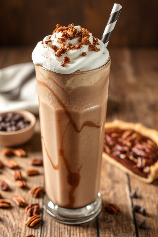chocolate pecan pie milkshake