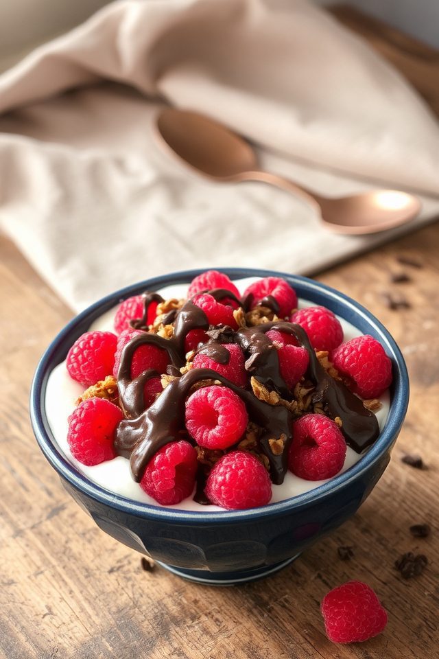 chocolate raspberry breakfast delight