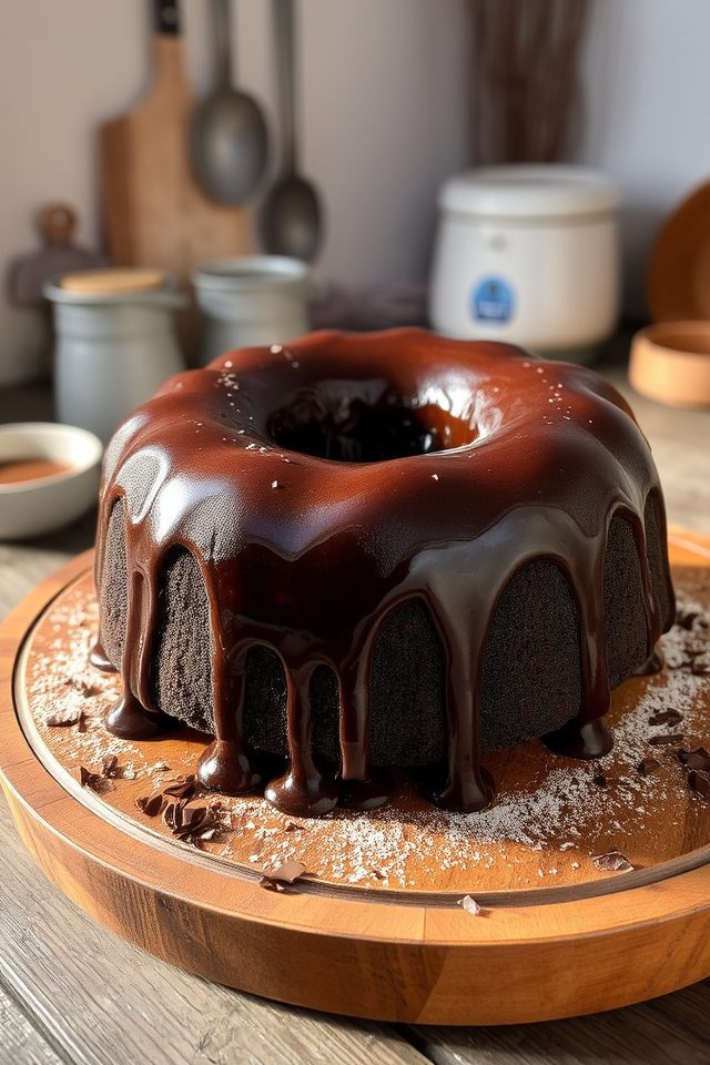 chocolate rum cake delight