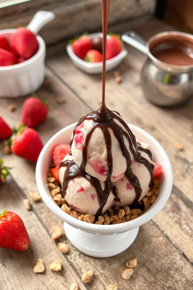chocolate strawberry frozen delight