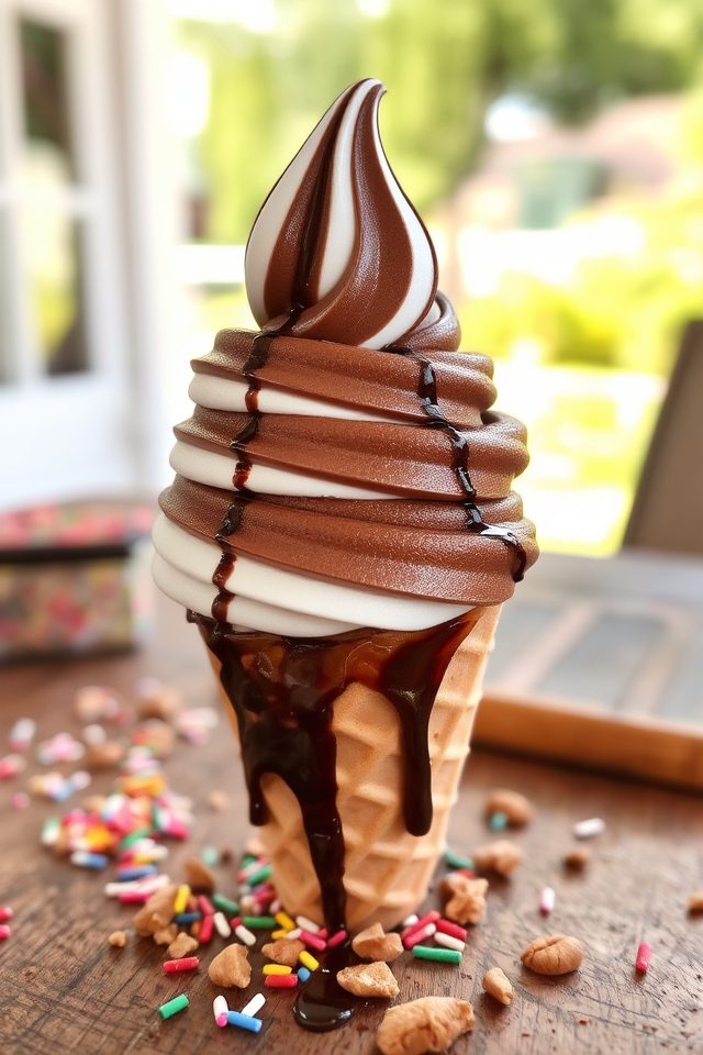 chocolate vanilla swirl delight