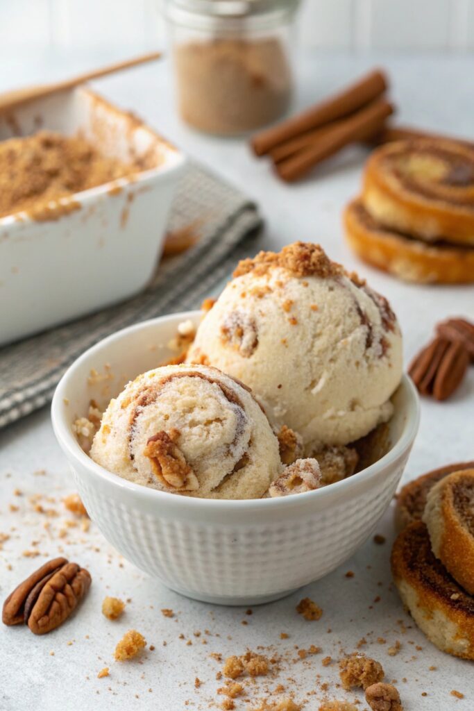 cinnamon roll flavored ice cream