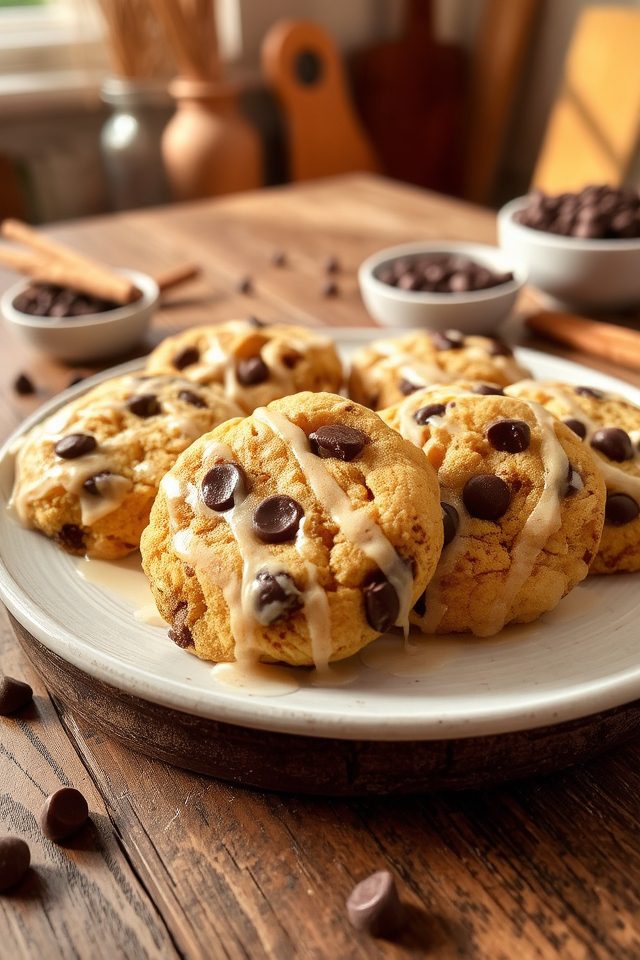 cinnamon chocolate chip cookies