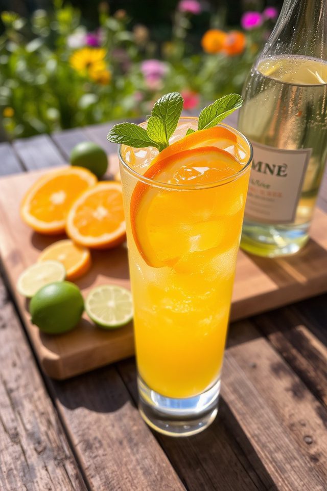 citrus infused white wine refreshment