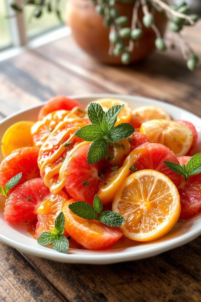 citrus salad with honey