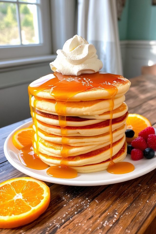 citrusy fluffy pancake delight