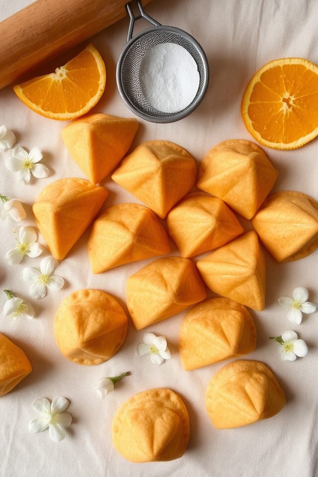 citrusy infused fortune cookies